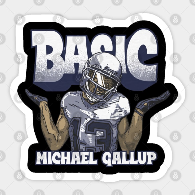 Michael Gallup Dallas Basic Sticker by ClarityMacaws